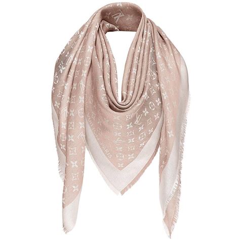 Monogram Pink Shawl Scarf 